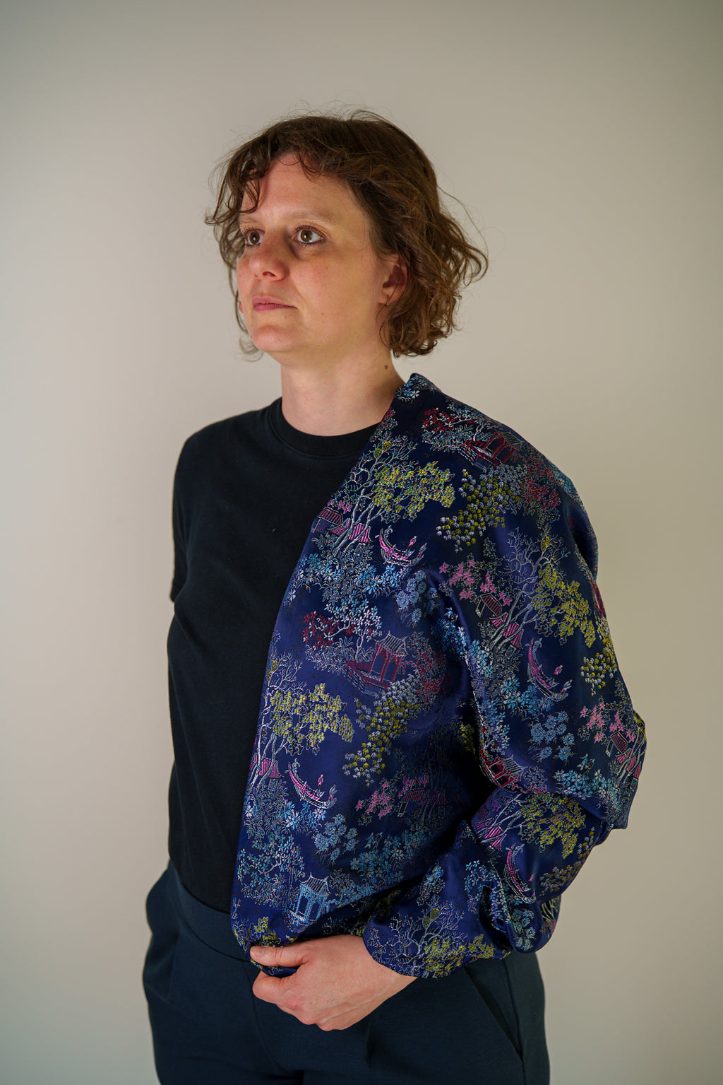 Custom Made Bomberjacke "japanischer Garten"